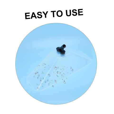 Windproof Sprayer Accessory With Transparent Dual Head Sprinkler showcasing easy installation and water droplets