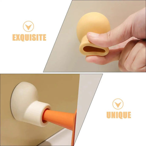 Heavy Duty Door Stoppers For Wall Protection Made With Durable PP And TPR Materials Keep Walls Scratch Free And Doors Safe in hand