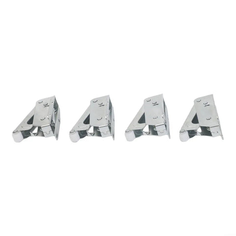 Push To Open Cabinet Latch Set Four Pack, Spring Loaded Door Catch Hardware for Kitchen and Closet Cabinets, durable steel