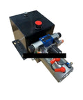 Brushed Power Unit For DC 12v 24v Stacker Electric Forklift Double Acting Hydraulic Oil Pump with control valves and tank.
