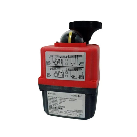 No Nonsense On Off Electric Actuator delivering smooth valve control, compact red design for 24 to 240 Volt AC and DC systems.