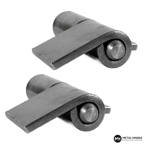 Heavy Duty Weld On Gate Hinges 3.2 Inch 5mm Steel 440 Lbs Capacity Detachable Pin Weldable For Easy Installation, Pack of 2