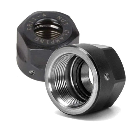 Two Pieces ER11A Collet Clamping Nut With Dynamic Balance Holes For CNC Machine Chuck Lathe And Milling Tool Holder Built Tough