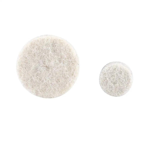 Two wool polishing wheels from All-Purpose Electric Rotary Tool Kit for Polishing and Grinding, 34-Piece Set for DIY projects