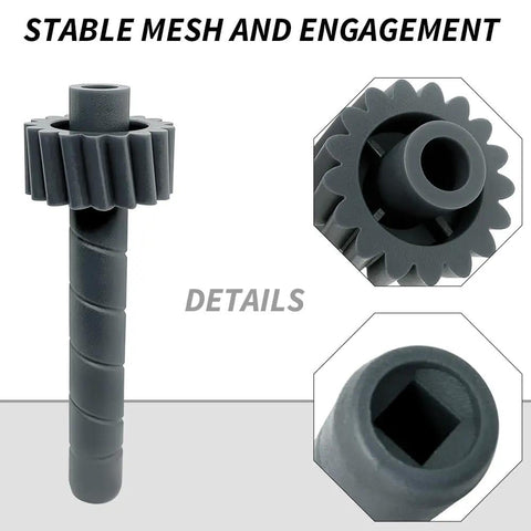 Close-up of TH350 22 Tooth Speedometer Driven Gear with Housing Seals Replacement for GM Turbo 350 Transmission Grey Kit