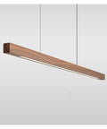 Modern Wood LED Pendant Lights Minimalist Wooden Hanging Lamp for Bedroom Dining Room Study Office Bar Luminaire Suspension in A-pinewood