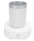 Kickass Smart Heated And Cooled Electric Mug With Precise Temperature Control on a white base, sleek design for desk use.