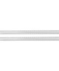 L Shaped Extrusion Beam For Robot Frame With 34 Holes 12x12mm CNC Machined 6061 Aluminum Alloy Lightweight Structural Component For DIY CNC Machines And 3D Printers, two white beams