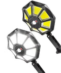 Solar Flood Light 168LED Motion Sensor IP66(168LED) with dual light modes and adjustable mount, designed for outdoor use.