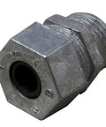 ProConnex 49211 Strain Relief Cord Connector Conduit Fitting Half Inch, zinc die-cast, for 0.26 to 0.375 inch cord, side view
