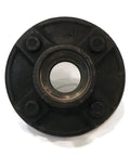 Four Pack Trailer Axle Kits With Four On Four Inch Bolt Idler Hub And One And A Quarter Inch Round BT8 Spindle For 1250 Pound Hub Capacity On 2000 Pound Axle Ready To Install - front view of idler hub.