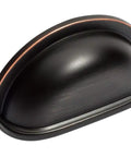 Oil Rubbed Bronze Cabinet Bin Pulls 3 Inch Center To Center Spacing 25 Pack With Mounting Screws Sleek Dope Look For Cabinets