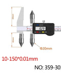 XEODUPEAS Edge-Center Distance Center Digital Caliper Cone Hole Centerline Edge-to-Hole Measurement(10-150mm) with display and measuring tips