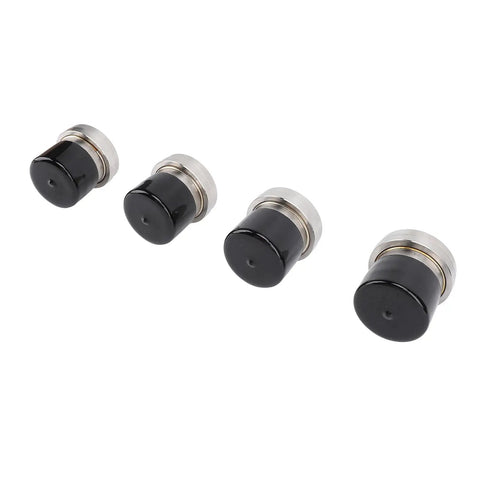 4 Piece Boat Trailer Wheel Bearing Protector Set With Stainless Steel Hub Grease Caps And Protective Bra Dual 2.441 Inch Design