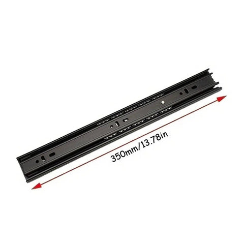 Heavy Duty Side Mount Ball Bearing Drawer Slides 2 Piece Full Extension Cabinet Hardware Cold Rolled Steel 350mm length