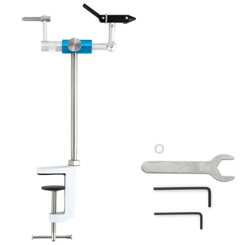 Ultra Lightweight Rotary Fly Tying Vise With 360 Degree Rotation Aluminum Alloy Build Rust Free C Clamp and tools
