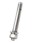 10 Pack M12x120mm Stainless Steel Expansion Bolts With External Hex Washer And Nut For Concrete Walls Rust Resistant Heavy Duty