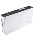 Built Tough Industrial Power Supply 600W 12V 50A With Rock Solid 1200W Surge Rating To Crush Demanding Loads For Motor Drivers Servo Packs And Cnc Spindles Pro Level Dc Converter, silver metal casing, rear view