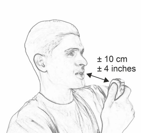 Person using DIGIMIKE Microphone With Noise Reduction Circuit NRC For 6 Pin CB Radios And 10M Radios Rugged Heavy Duty Mic