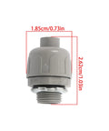 Half Inch Npt Conduit Connectors, gray heavy duty steel blend design for snap setup in electrical wiring.