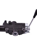 Four Way Three Position Hydraulic Control Valve For Log Splitters, 25 GPM At 2750 PSI, Auto Return Detent Lever, side view