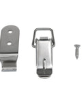 90 Degree Stainless Steel Latch Kit For Toolbox And Cabinet Doors Hasps Heavy Duty 100kg Load Keyhole Lock 2 Pack components