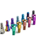 Premium Titanium Fuel Tank Quick Release Cap With Heavy Duty Socket Cap Screws set of colorful titanium fasteners for upgrades.