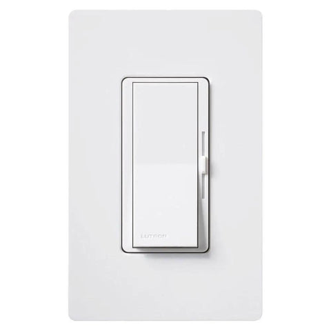 Electronic Low Voltage Dimmer For 300W Incandescent Or 120W Halogen, 3 Way Or Single Pole, Not For LED, Paddle Switch On Off With Precise Sliding Dimmer, White Finish