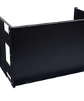 Front view of 6U Solid Panel For Industrial Control And Prototyping In 19 Inch Racks, heavy duty 14 gauge metal construction