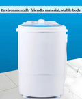 No Fuss Portable Washing Machine With Ultrasonic Deep Clean And Smooth Spiral Rinse 10 Lb Compact Washer Dryer Combo in white color.