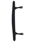 9-7/8 Inch Tall Black Pull Handle Replacement With Screws For Sliding Patio And Glass Doors Fits 6-5/8 Inch Hole Spacing Diecast Durable Construction And Easy Installation For Fixing And Repairing Door Hardware shown from side view