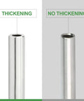 Two Pack 304 Stainless Steel Weld Nipple Pipe Fittings With One Quarter Inch NPT Male Threads, Sixteen Inch Length, Cast Pipe comparison