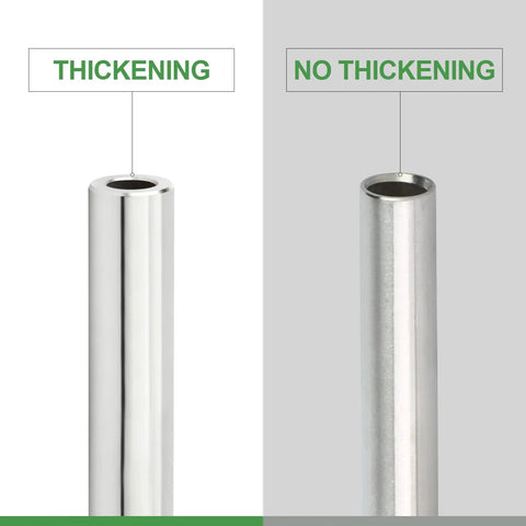 Two Pack 304 Stainless Steel Weld Nipple Pipe Fittings With One Quarter Inch NPT Male Threads, Sixteen Inch Length, Cast Pipe comparison
