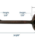 Beefy Heavier Duty Brass Door Hook Latch And Eye 4 Inch Antique Copper Finish Durable Forged Brass Construction