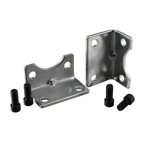 Straight Up Heavy Duty Cylinder Mounting Base Single Double Clevis Pivot Bracket With Side Flange Foot And Rod Head Support For Industrial Pneumatic Machinery Gear