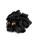 Rugged Motorcycle Bolt Kit For CBR600RR Fairings 2009 2010 2011 2012 Screws Nuts Washers Assortment High Temp Resistant Durable Fasteners For Easy DIY Install And Maintenance, black fairing nuts