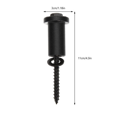 Set Of 4 Adjustable Carbon Steel Sliding Barn Door Spacers With Lag Bolts And Wall Anchors Track Connector Kit close-up