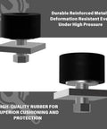Heavy Duty Trolley Roller Stopper For 1-5/8 Inch Unistrut Channel Quick Install With Impact Resistant Rubber Wheel close-up