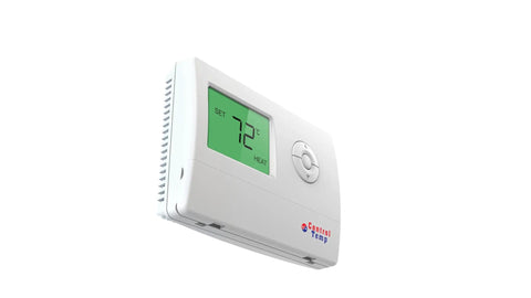 Tamper Proof Thermostat With 72 Degree Lockout For Landlords And Commercial Properties with digital display showing 72 degrees.