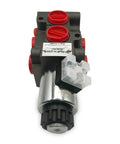 6-Port Solenoid Diverter Valve 2-Position 6-Way for Hydraulic Systems with electric coil visible