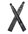 Heavy Duty Beefy Black Cabinet Drawer Slides Thickened 18 Inch Pair 45cm Smooth Glide