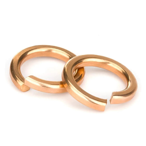 Red Copper Spring Lock Washers 10 Pack For M3 To M20 Elastic Gaskets Prevent Loosening From Vibration Easy Install For M3 Through M12 Fasteners Built