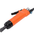 High Performance Pneumatic Air Die Grinder With Speed Control And 6mm Collet For Precision Metal Engraving And Wood Carving At 3000 RPM, orange body with black accents.