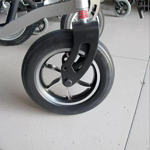 Plug And Play 10 Inch Solid Rubber Tires For Electric Wheelchairs With Aluminum Hubs And Grippy Tread That Rolls Smooth For Heavy Duty Mobility Scooters And Hospital Stretcher Two Pack Gray