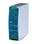 Front view of Beefy Din Rail Switching Power Supply Industrial Grade 12V 24V 48V With Adjustable Output 10 To 15V And TS35 Rail Mount