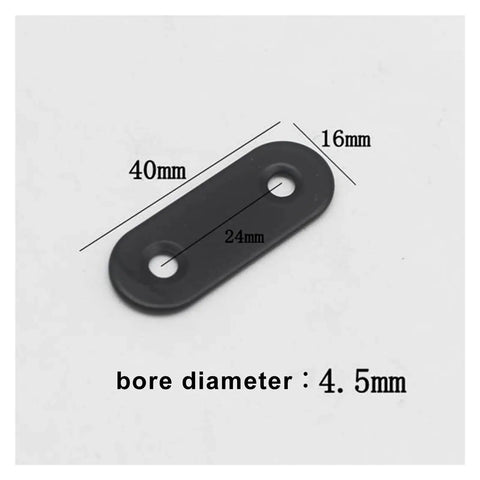 10 Piece Stainless Steel Straight Bracket Set For DIY Fixes At Home Across Projects, flat plate dimensions displayed