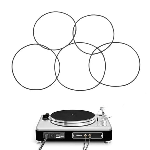 Must Have 20 Pack Round Rubber Belts For Tape Machines, 1mm Diameter, Mixed Lengths shown with cassette tape player setup