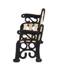 Side view of 1/24 Scale Miniature Park Bench For Dollhouses, Totally Realistic Outdoor Garden Decor Kit, DIY Accessory