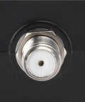 Close-up of LNB to REC connector from All In One Satellite Finder Kit With LNB To REC Connector And Signal Strength Meter For Fast Dish Alignment.