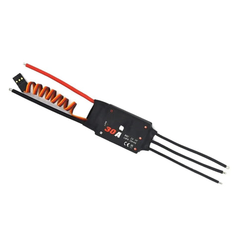 Beefed Up Brushless ESC For RC Drones And Quadcopters, 20A Through 80A Range, Lightweight Aluminum Housing, Low Heat Outrunner 30A model